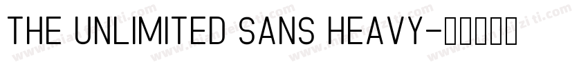The Unlimited Sans Heavy字体转换